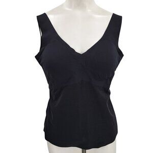 Honeylove LiftWear Black Tank Top Shapewear Size XL Stretch Cups Built In Bra